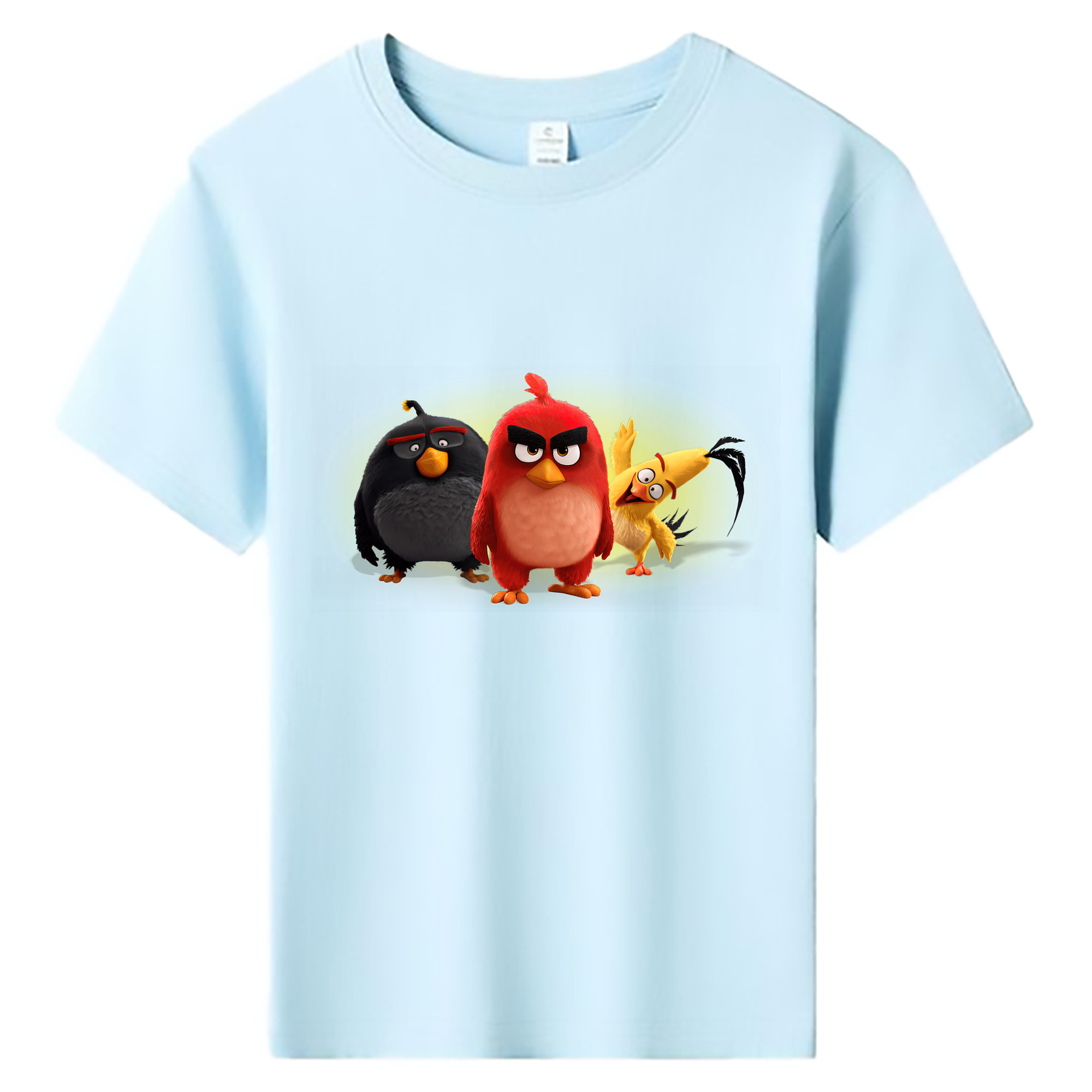 （画像用） Angry Birds アングリーバード 綿100％キッズTシャツ（フロントプリント）